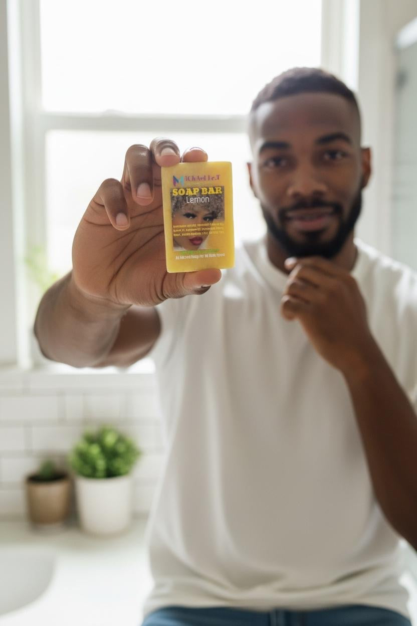 PREMIUM HANDMADE LEMON SOAP BAR