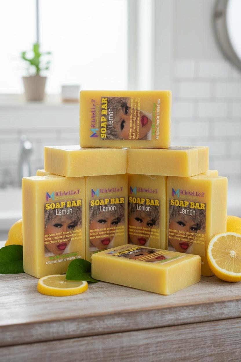 PREMIUM HANDMADE LEMON SOAP BAR