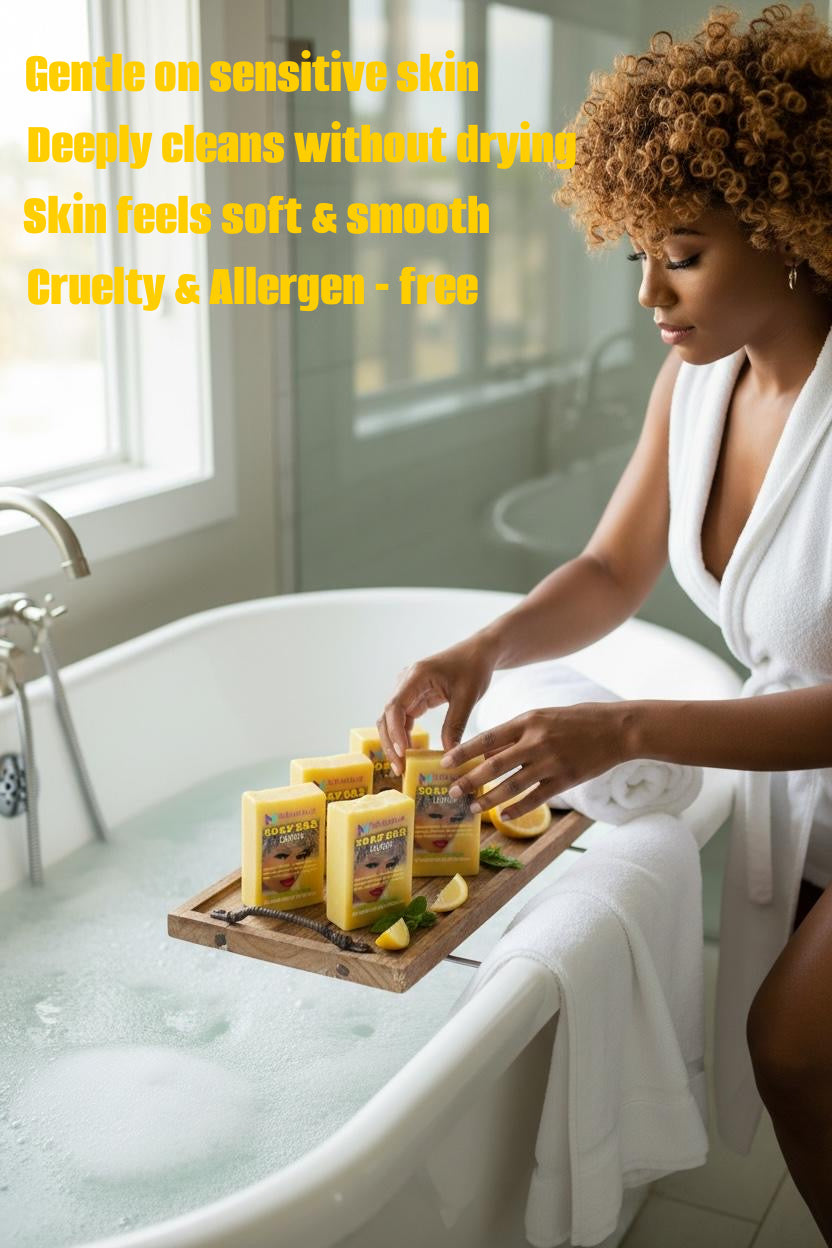 PREMIUM HANDMADE LEMON SOAP BAR