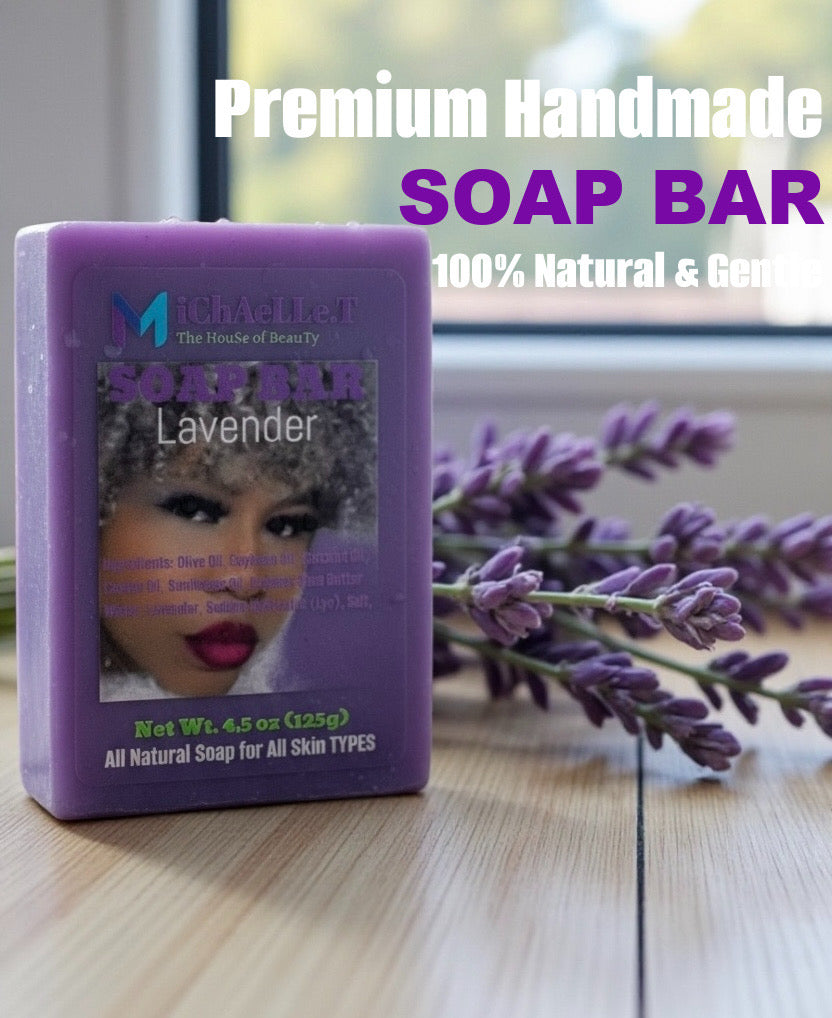 PREMIUM HANDMADE LAVENDER SOAP BAR