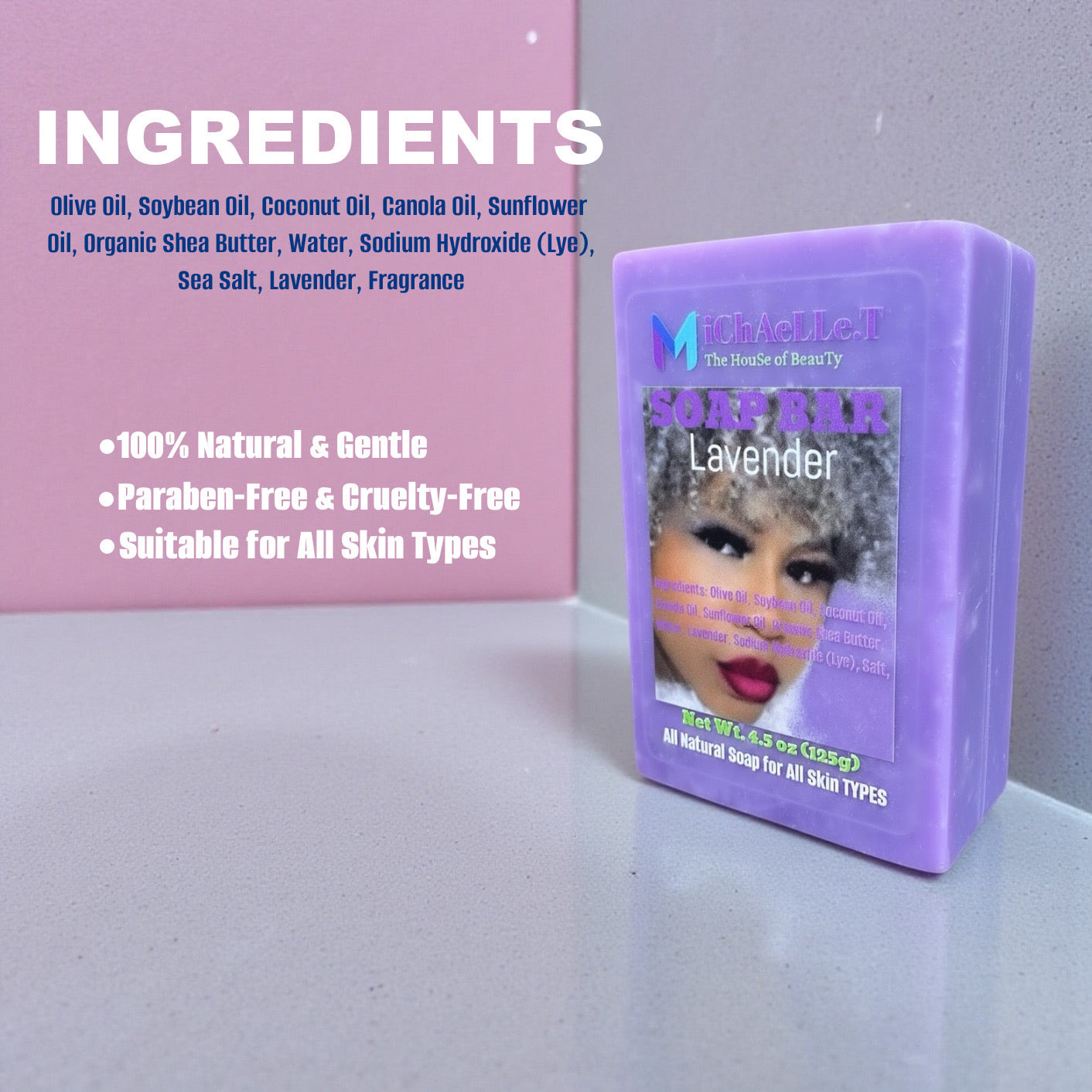 PREMIUM HANDMADE LAVENDER SOAP BAR