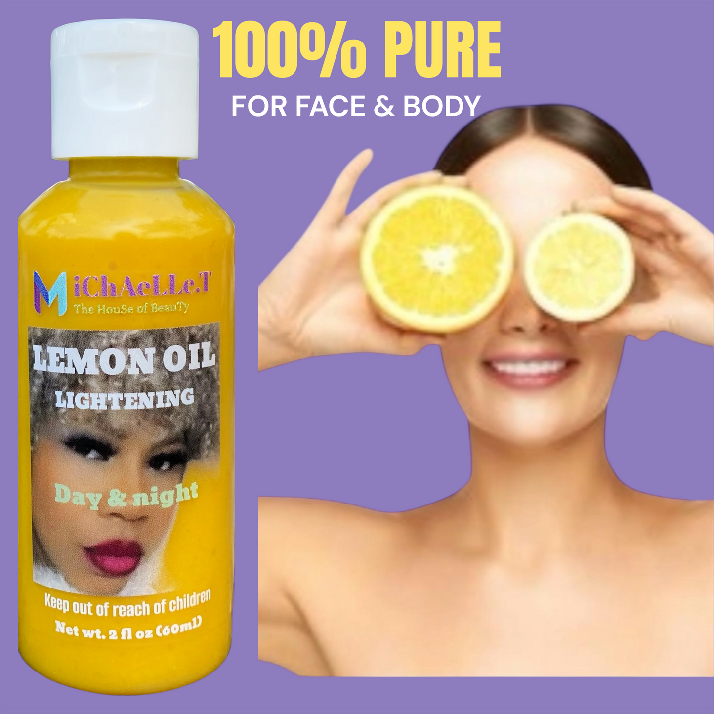 LEMON OIL - Pure Organic - For Face & Body