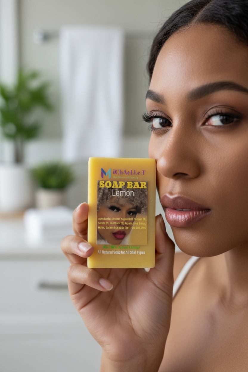 PREMIUM HANDMADE LEMON SOAP BAR