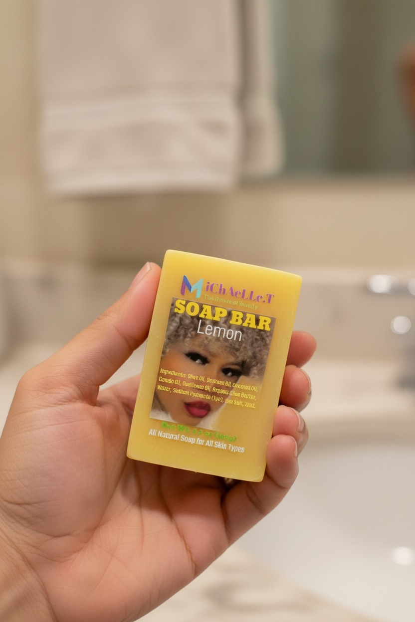 PREMIUM HANDMADE LEMON SOAP BAR